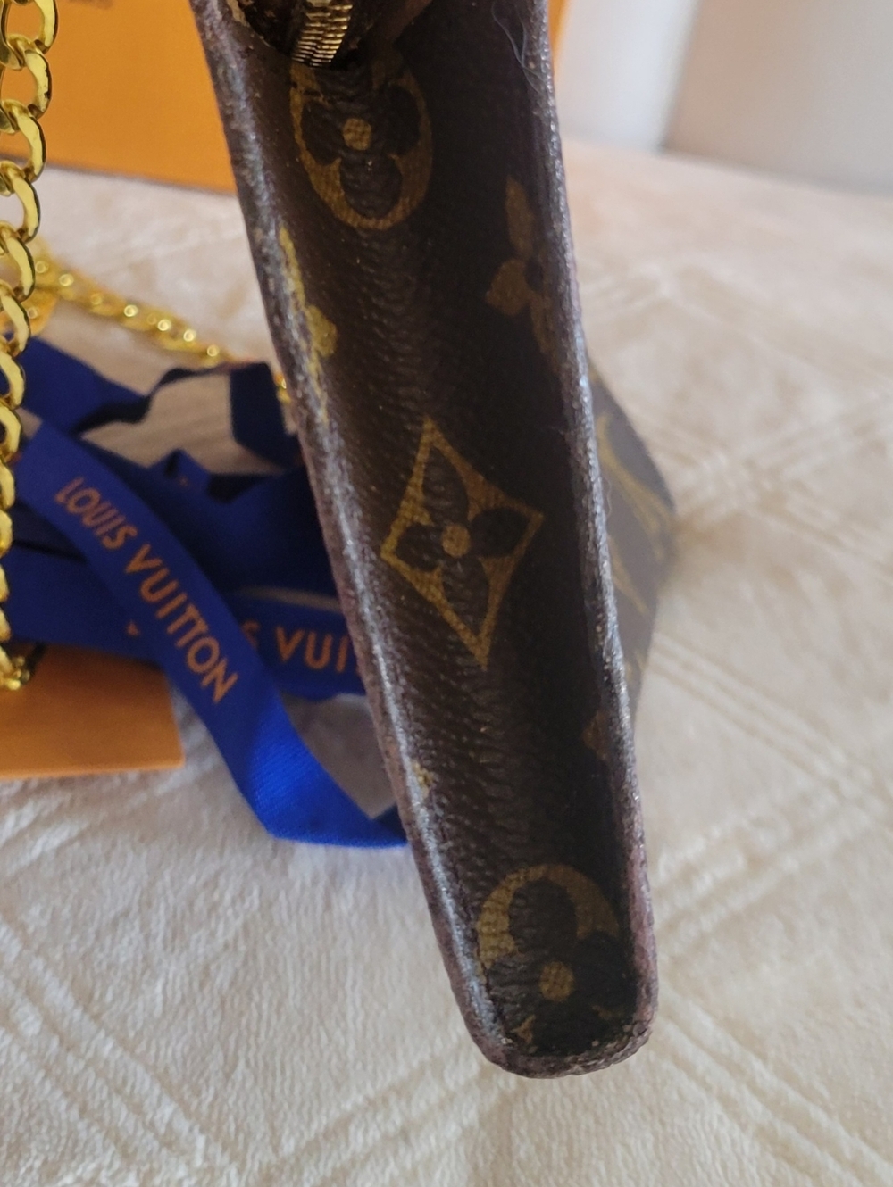 Louis Vuitton Monogram Mini Shoulder Bag in Brown and Gold - Picture 8 of 15